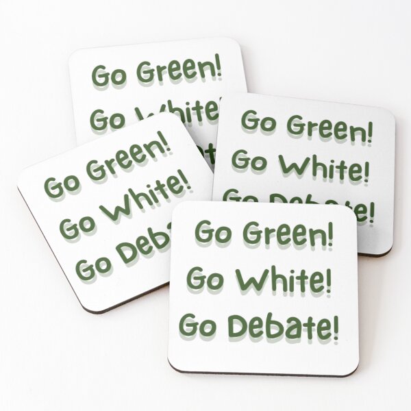 Item preview, Go Green! Go White! Go Debate! designed and sold by meloch10.