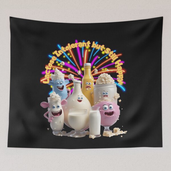 Item preview, LACTOSE INTOLERANCE BUT STILL  HAPPY designed and sold by carlos crane.