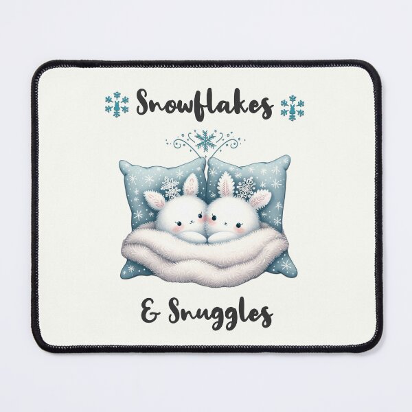 Item preview, Snowflakes & Snuggles - Snow Bunnies designed and sold by ZenEverAI.