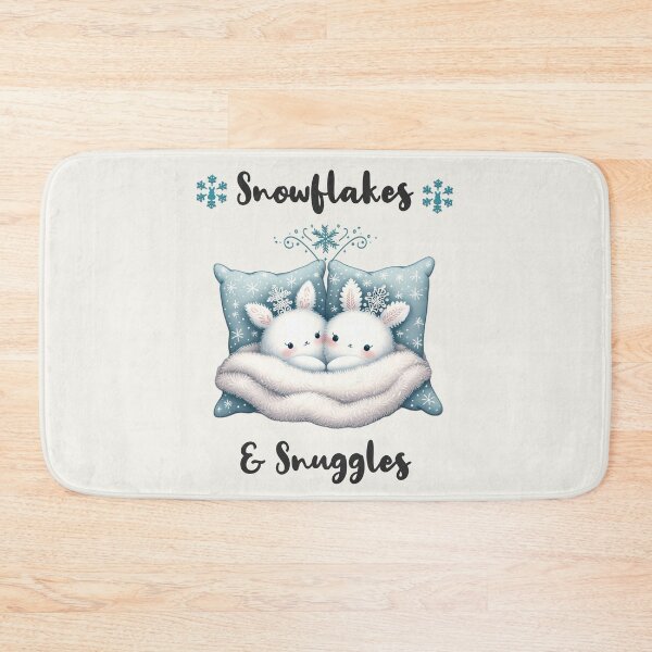 Item preview, Snowflakes & Snuggles - Snow Bunnies designed and sold by ZenEverAI.