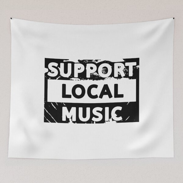Item preview, Support Local Music -Support Local Music - Retro Vintage designed and sold by vibeno1.