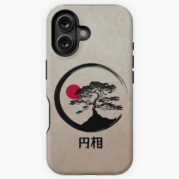 Aperçu de l'œuvre Cercle Enso et bonsaï Japon créée et vendue par FengShuiLounge.