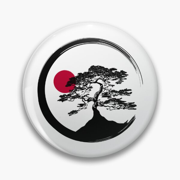 Item preview, Enso Circle and Bonsai Tree Japan designed and sold by FengShuiLounge.