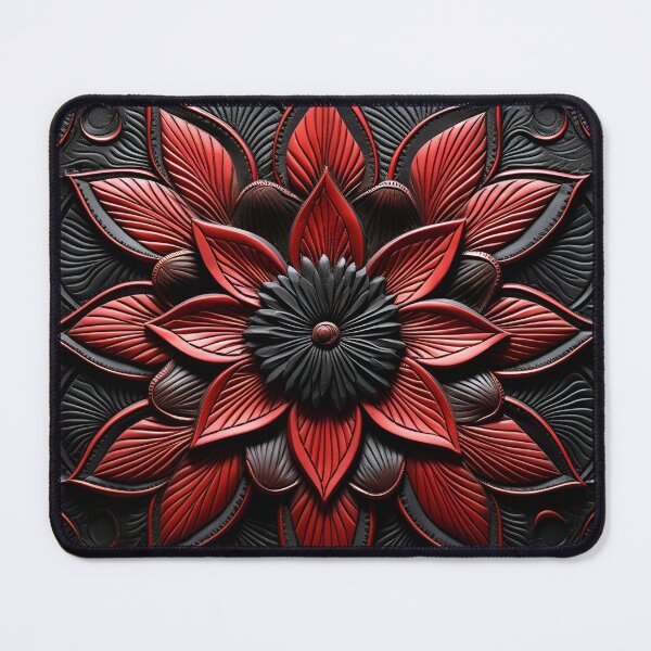 Item preview, leather embossed lotus flower digital art poster designed and sold by dcrc.