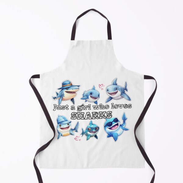 Item preview, Just a girl who loves sharks designed and sold by Lmbr-shop.