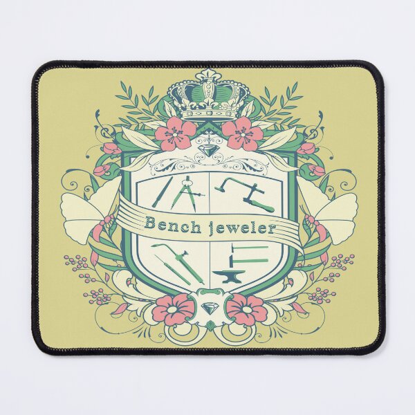 Item preview, Bench jeweler coat of arms jeweler's tools jewelry maker gift funny metalsmith designed and sold by MetalicBabe.