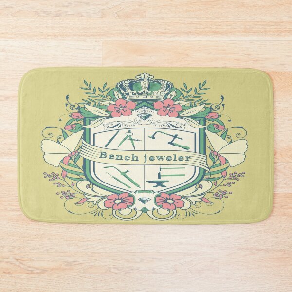 Item preview, Bench jeweler coat of arms jeweler's tools jewelry maker gift funny metalsmith designed and sold by MetalicBabe.