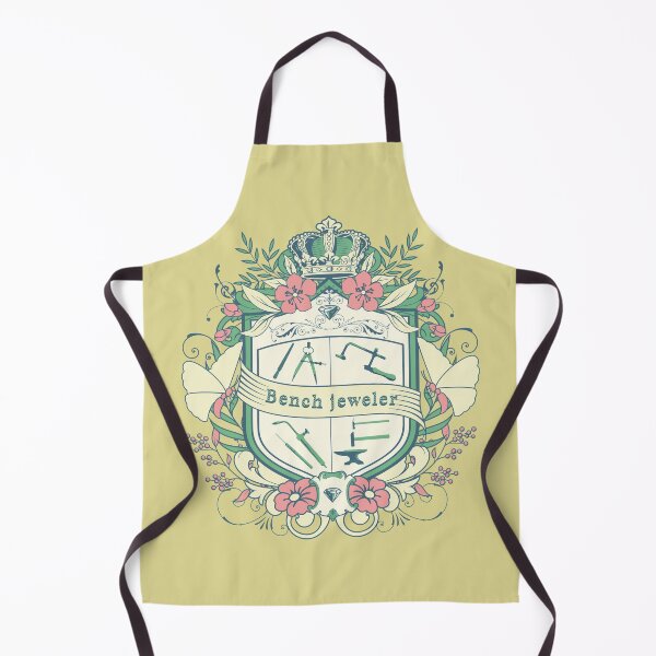 Item preview, Bench jeweler coat of arms jeweler's tools jewelry maker gift funny metalsmith designed and sold by MetalicBabe.