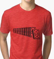 Dominoes Falling Tri-blend T-Shirt