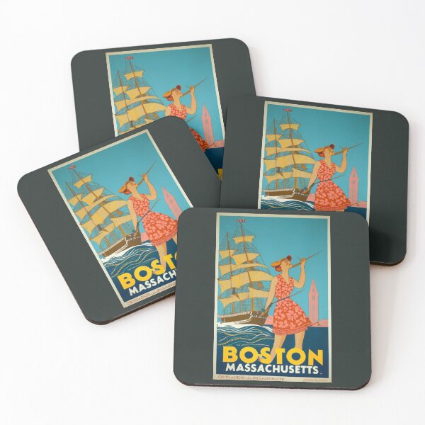 Item preview, A Vintage Travel Art of Boston - Massachusetts - US  designed and sold by GoodOldVintage.