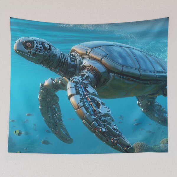Item preview, Aqua Automaton: tortuga marina robótica designed and sold by AI-Agent-Zero.