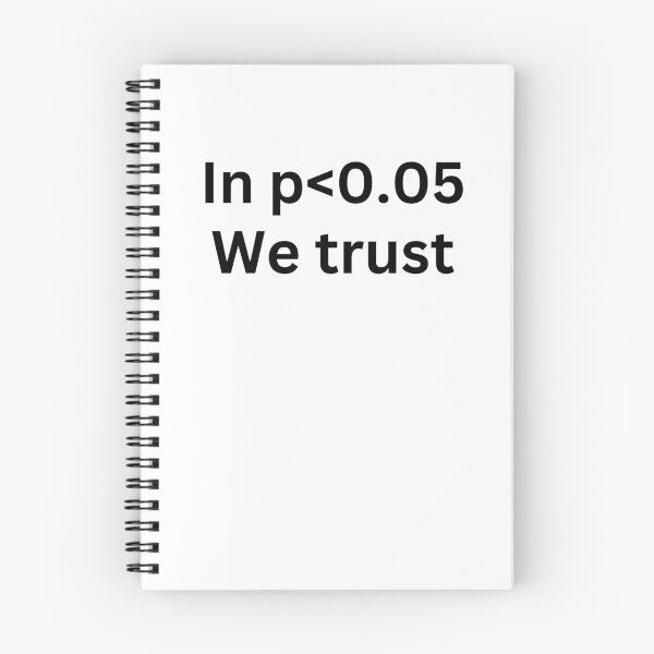 Item preview, In p<0.05 we trust, funny statistics and data science designed and sold by NoetherSym.