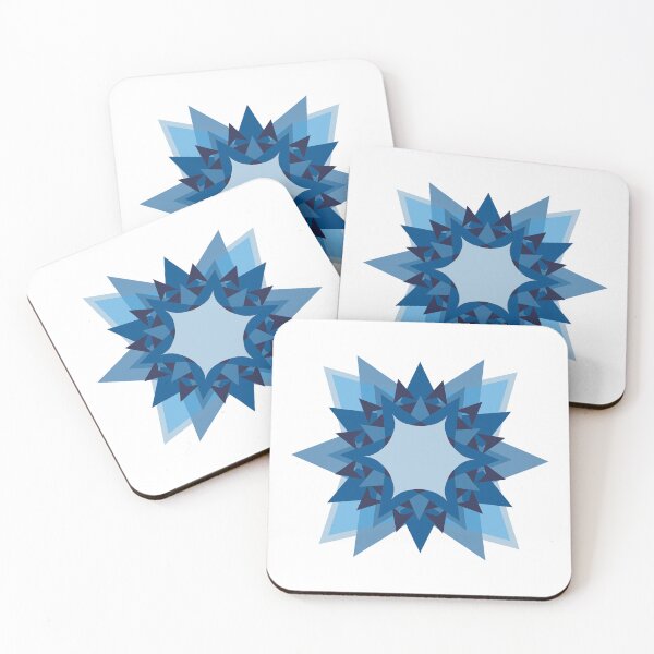 Item preview, Blue Star Flower - Geometric Art designed and sold by DHTDesigns.