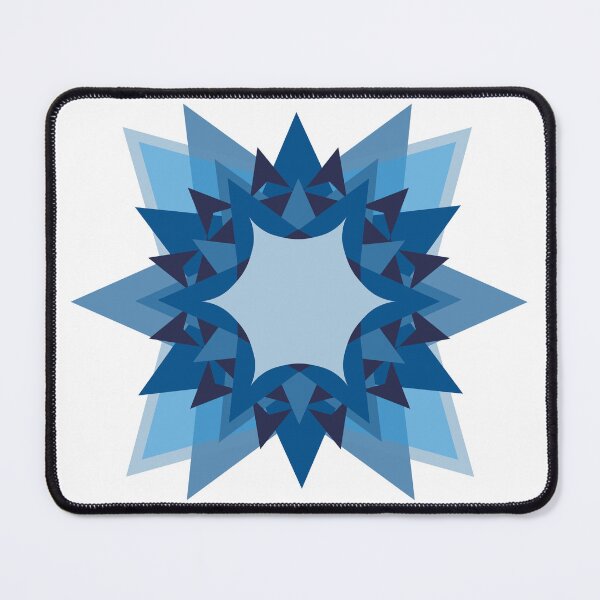 Item preview, Blue Star Flower - Geometric Art designed and sold by DHTDesigns.