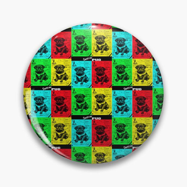 Artikelvorschau, Mops Skizzenbuch 10 POP ART entworfen und verkauft von RedBluffTraders.