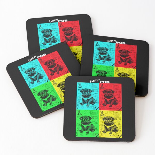 Item preview, Pug Sketchbook 10 POP ART designed and sold by RedBluffTraders.