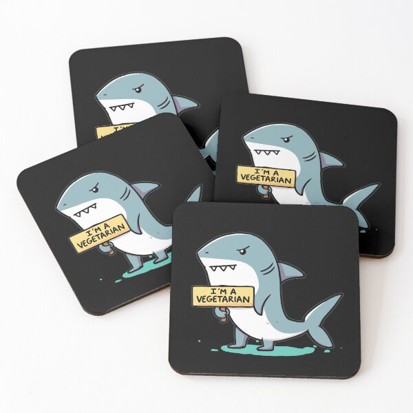 Item preview, Laughing Shark - Hilarious Ocean Predator Tee designed and sold by SoftMax.