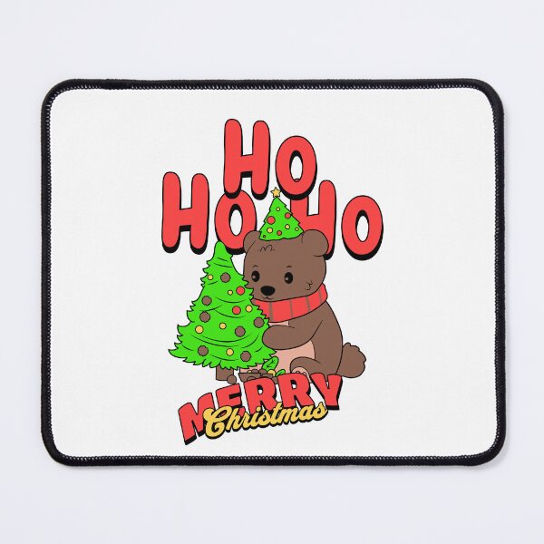 Item preview, Bear Cartoon Merry Christmas designed and sold by TheCatmeow2000.