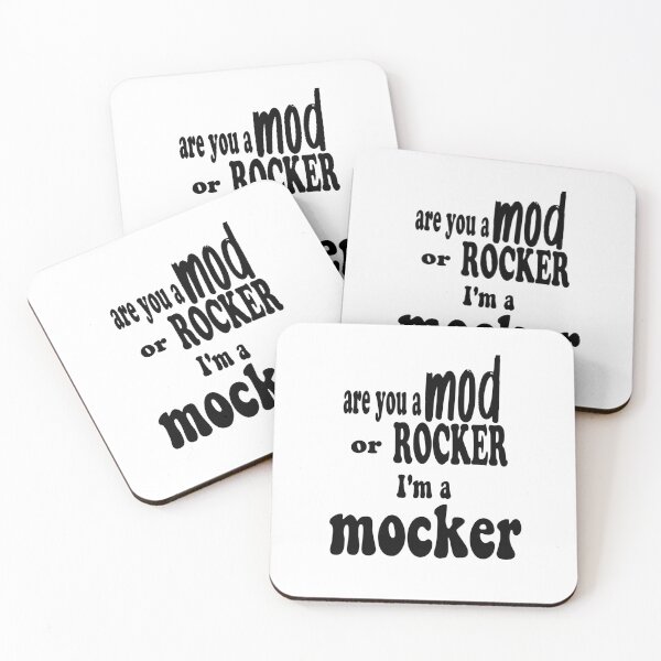 Item preview, Are you A Mod Or A Rocker; I'm a mocker funny memes  designed and sold by stylechoc.