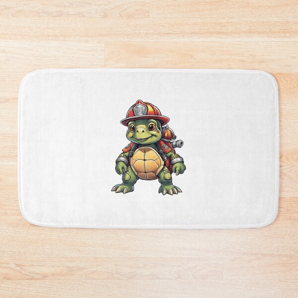 Item preview, Little cute firefighter turtle designed and sold by ExtraSilver.