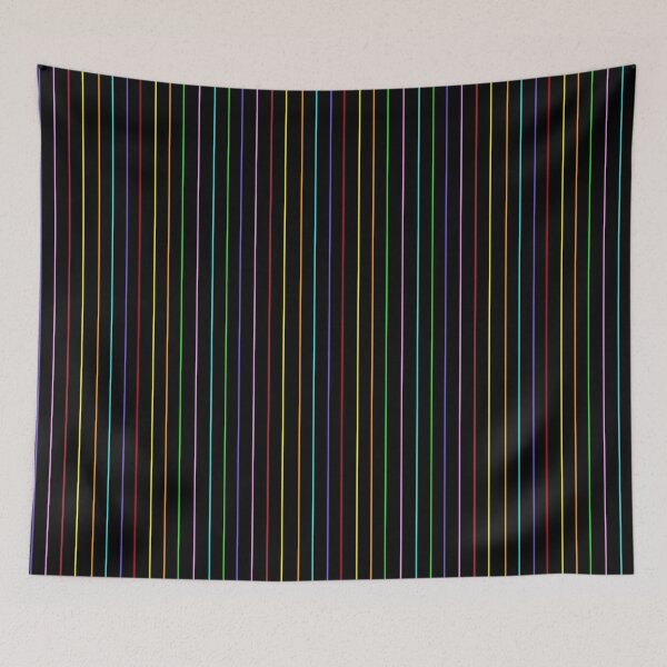 Item preview, Skinny Stripes on Black Background  designed and sold by ShirleyDee.