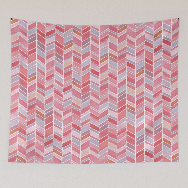 Item preview, Pink Chevron Watercolour Pattern designed and sold by ECLECTICimprint.