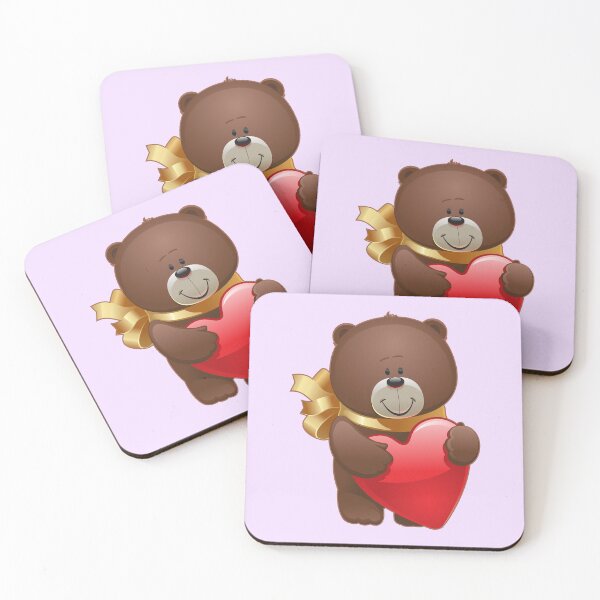 Item preview, Cute Teddy Bear with Heart | Limited Edition designed and sold by Checkmate55.