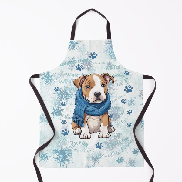 Item preview, AI generated | Cute Amstaff | Winter designed and sold by Twinmommy Store.