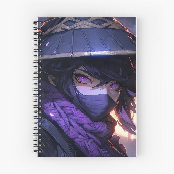 Item preview, Cool Purple Masked Assassin Anime Girl designed and sold by bubblegoth.