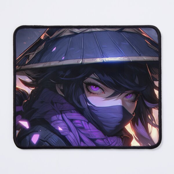 Item preview, Cool Purple Masked Assassin Anime Girl designed and sold by bubblegoth.