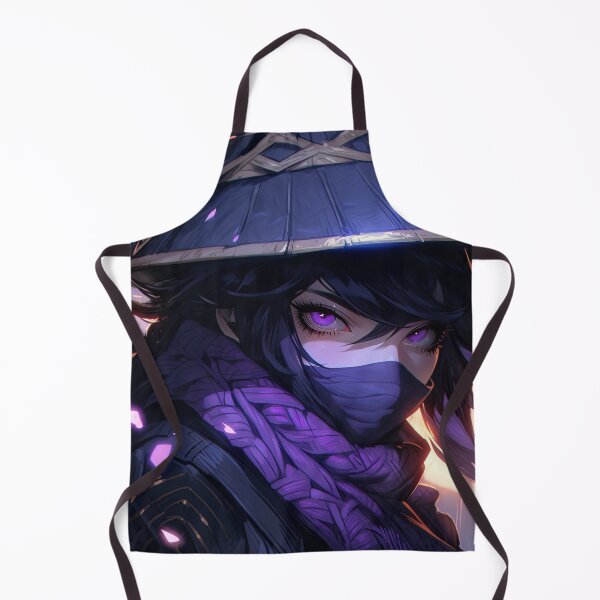 Item preview, Cool Purple Masked Assassin Anime Girl designed and sold by bubblegoth.