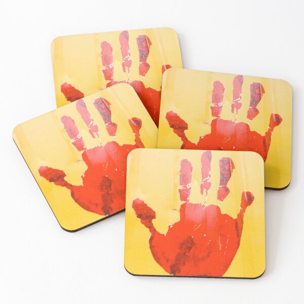 Item preview, A red hand designed and sold by Mauricio Santana.