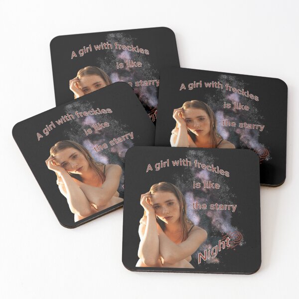 Item preview, A Girl with Freckles is Like the Starry Night designed and sold by 5PointsDigital.