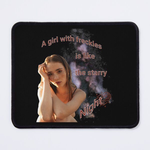 Item preview, A Girl with Freckles is Like the Starry Night designed and sold by 5PointsDigital.