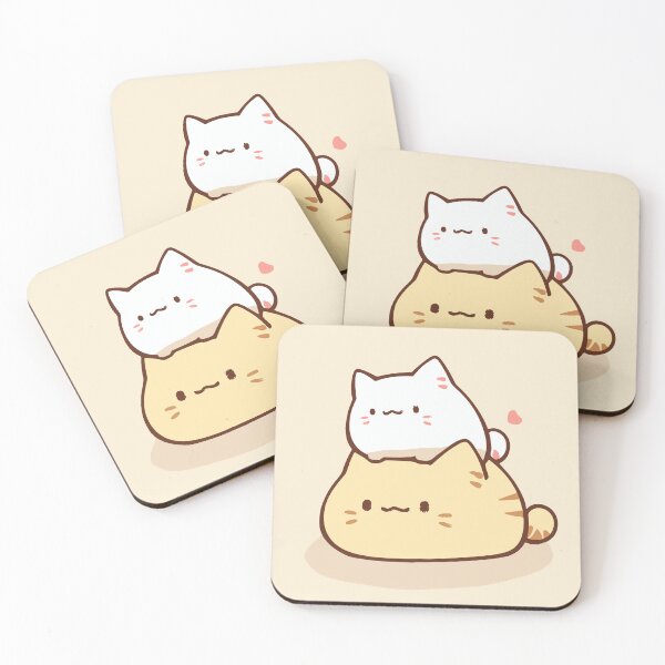 Item preview, Minimalist Fluffy Cat Cute Cartoon Art  designed and sold by JadesignFang.