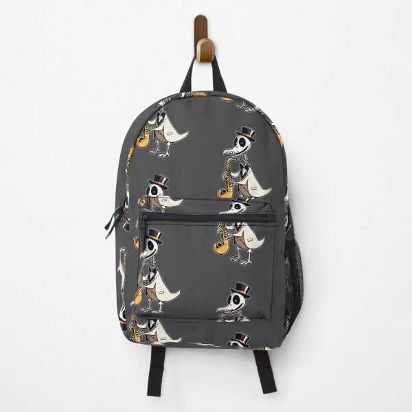 Item preview, Silly skeleton goose playing a saxophone  designed and sold by slothsandducks.