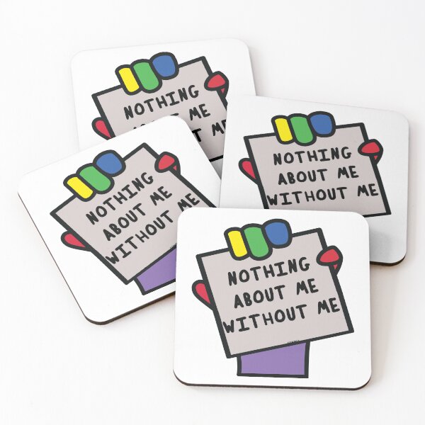 Item preview, Nothing about me without me protest placard designed and sold by JJJJdoodles.