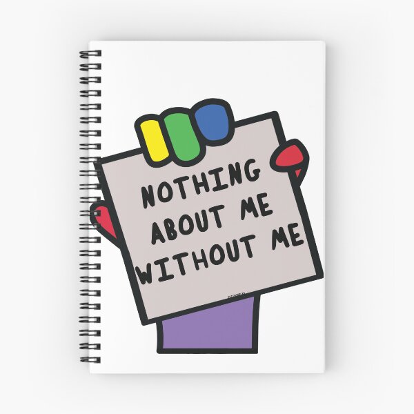 Item preview, Nothing about me without me protest placard designed and sold by JJJJdoodles.