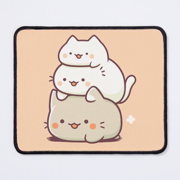 Item preview, Minimalist Fluffy Cat Cute Cartoon Art designed and sold by JadesignFang.