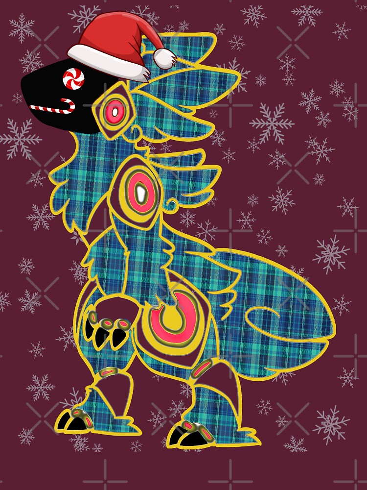 Christmas Protogen Fursuit Blue Tartan Candy Fursona Essential T-Shirt for  Sale by Surfer Dave Designs