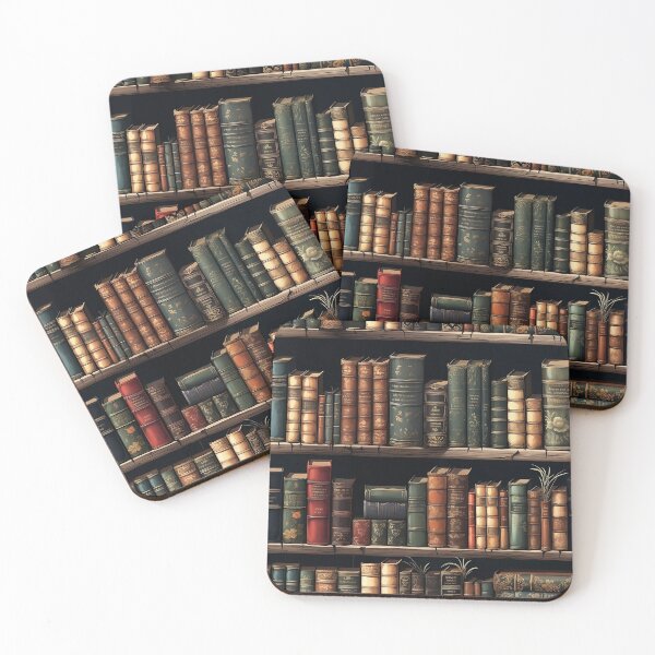 Item preview, Old Books Bookshelf designed and sold by SipandStan.