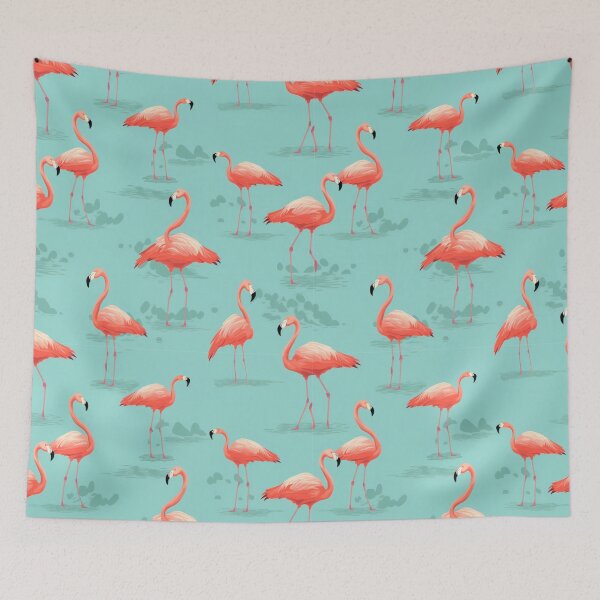 Item preview, Wrong footed Flamingos Digital Pattern designed and sold by zolarche.