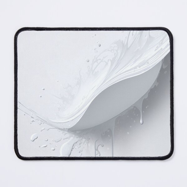 Item preview, Abstract white paint splash pattern designed and sold by twisted-dot.