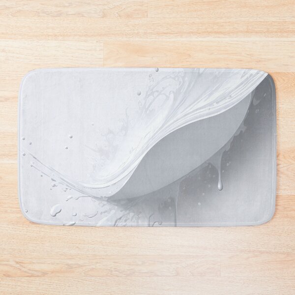 Item preview, Abstract white paint splash pattern designed and sold by twisted-dot.