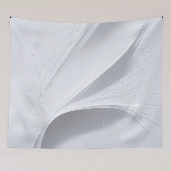 Item preview, Abstract white paint splash pattern designed and sold by twisted-dot.