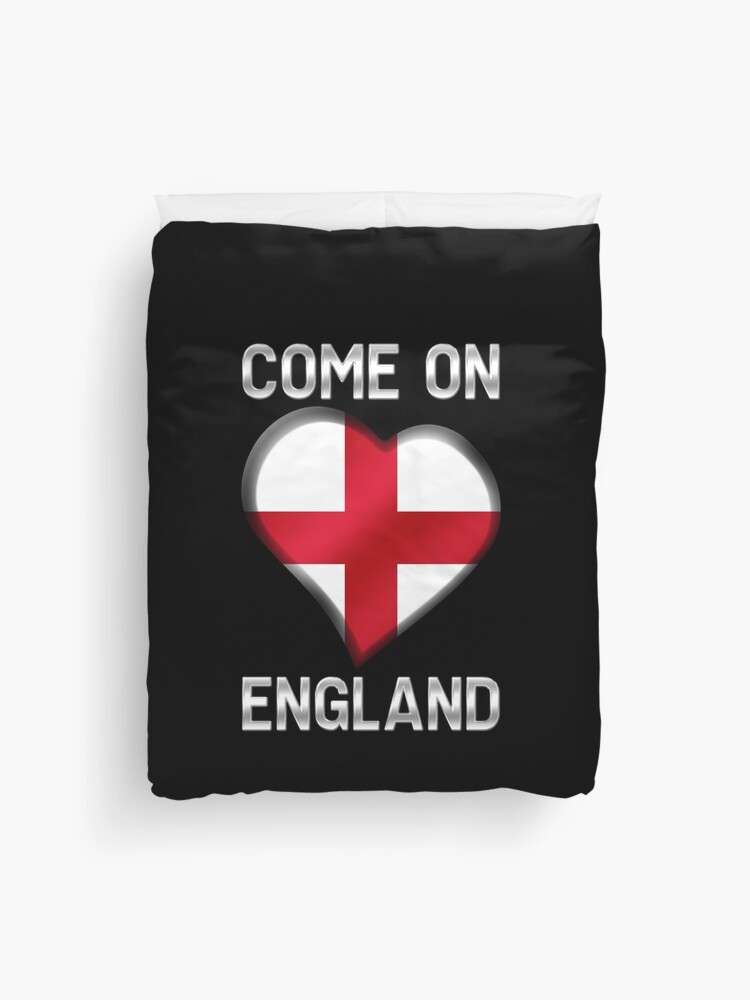 Funda «Venga a Inglaterra - inglesa Corazón y texto - Metálica» graphix | Redbubble