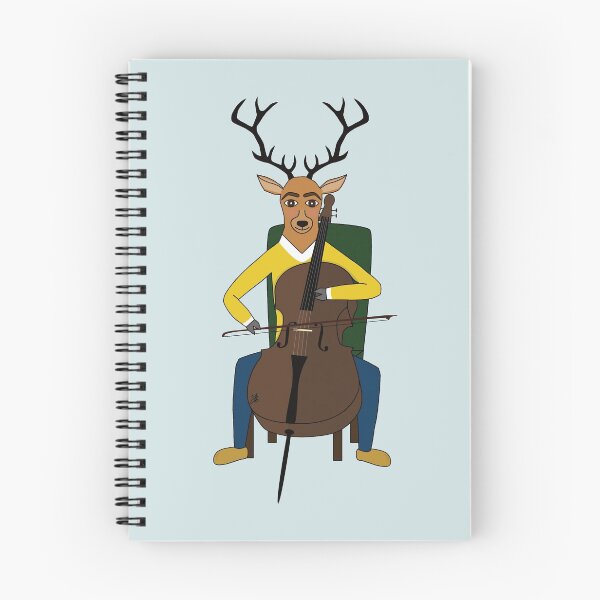 Item preview, Deer playing cello designed and sold by yanatibear.