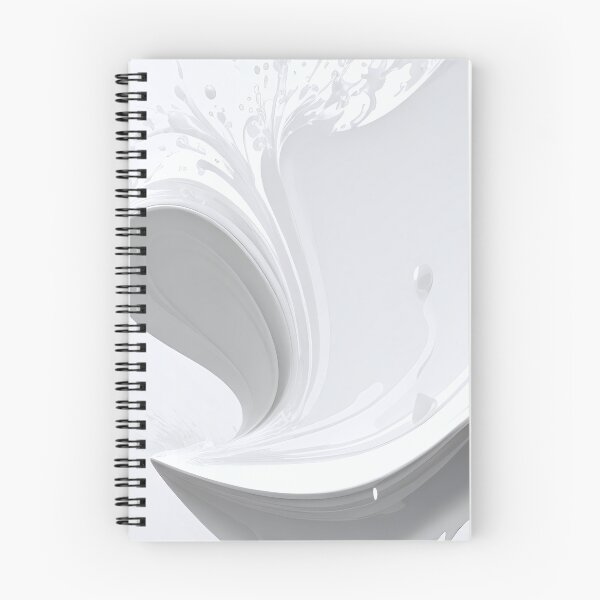 Item preview, Abstract white paint splash pattern designed and sold by twisted-dot.