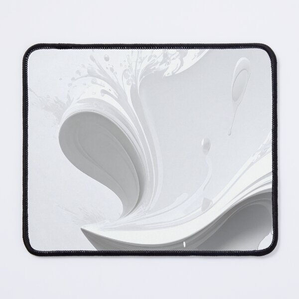 Item preview, Abstract white paint splash pattern designed and sold by twisted-dot.