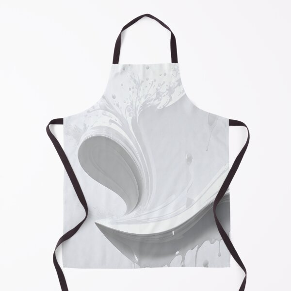 Item preview, Abstract white paint splash pattern designed and sold by twisted-dot.